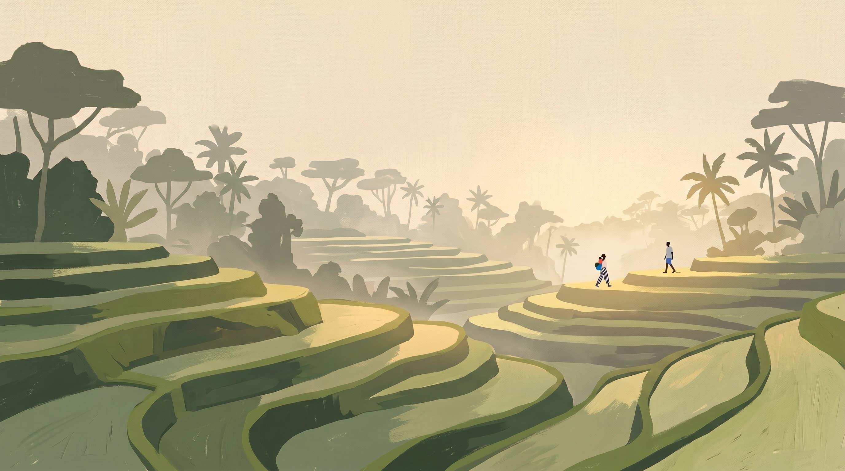 Bali at golden hour